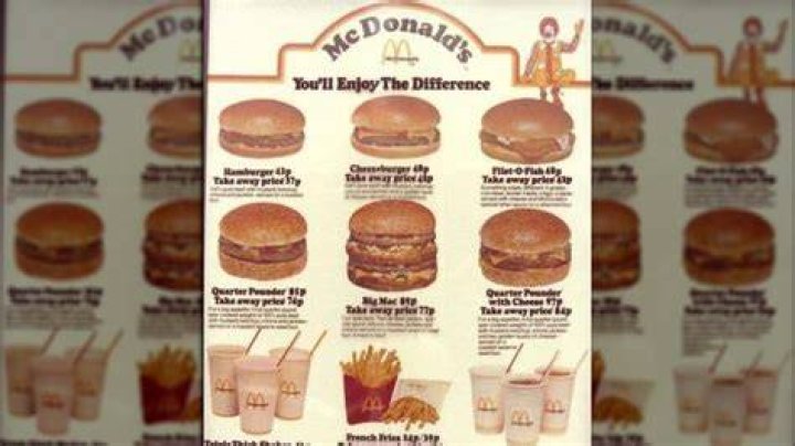 How much did Mcdonalds cost in 1990?