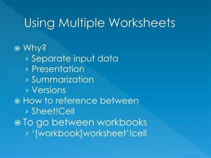 What is the purpose of using multiple worksheets within one spreadsheet file?